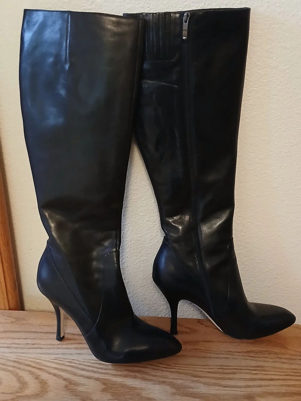 Via Spiga Black Over-the-Knee Stiletto Boots